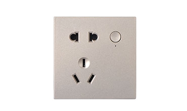 S2146-E830兩極加兩極帶接地智能插座功能件(ZigBee-01)(香檳)